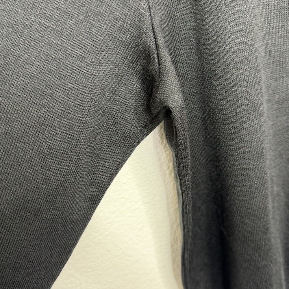 Fourmy by Cintas Men's Charcoal V Neck Sweater Medium Knit  Shoulder Epaulets XL - Picture 5 of 13